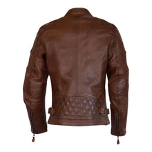 Load image into Gallery viewer, Merlin Bristol Caf D3O Ladies Leather Jacket Brown
