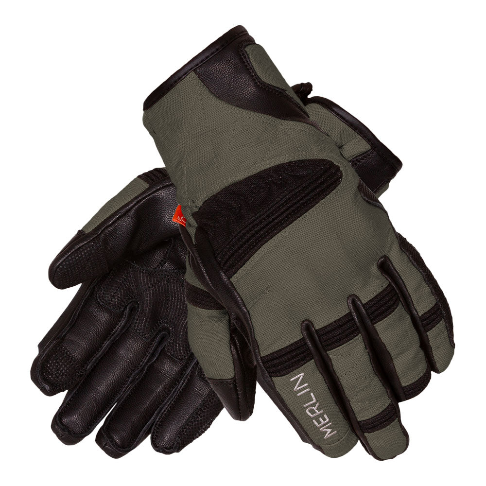 Merlin Mahala D3O Waterproof Gloves Black Olive