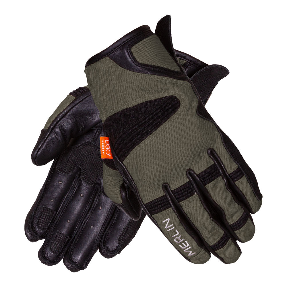 Merlin Mahala Raid D3O Gloves Black Olive