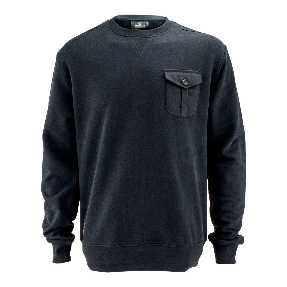 Merlin Hagley Long Sleeve Sweatshirt Black