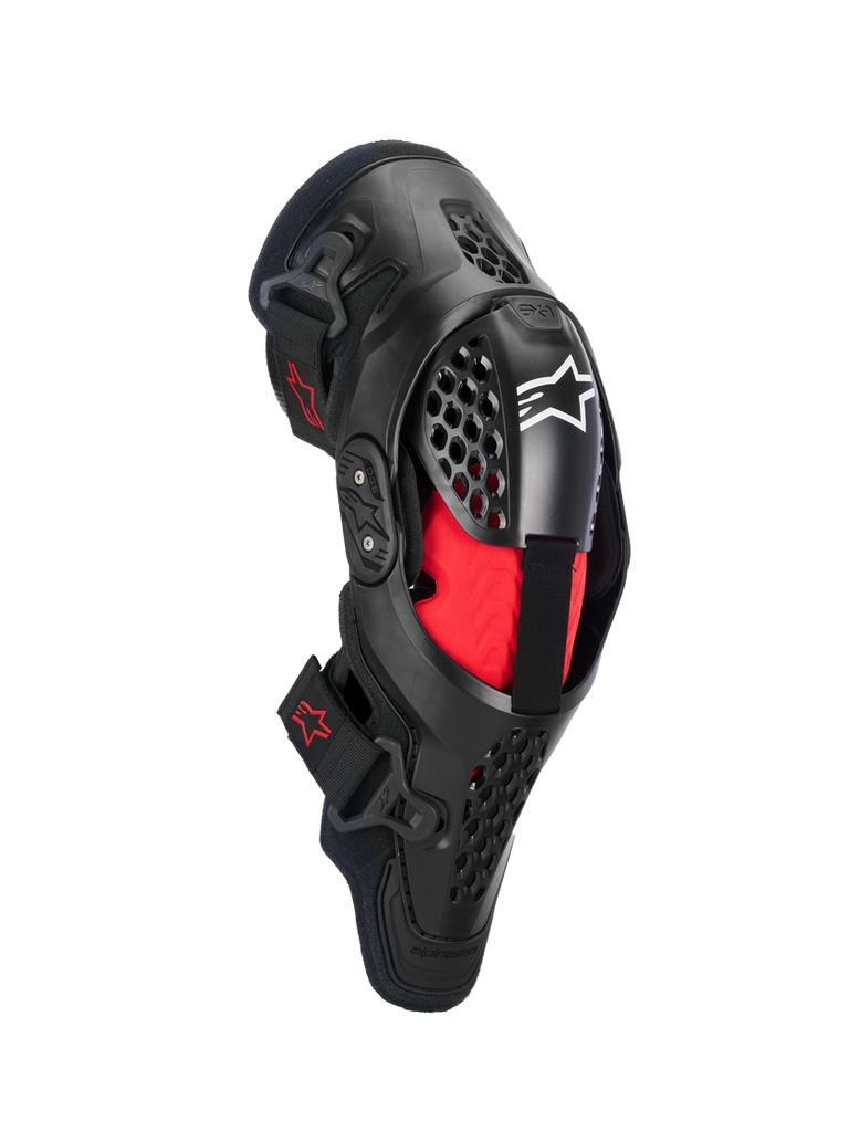 Alpinestars SX1 Plasma Knee Protector - Black/Red/Cool-Gray - View 1 | Everest Motorcycles