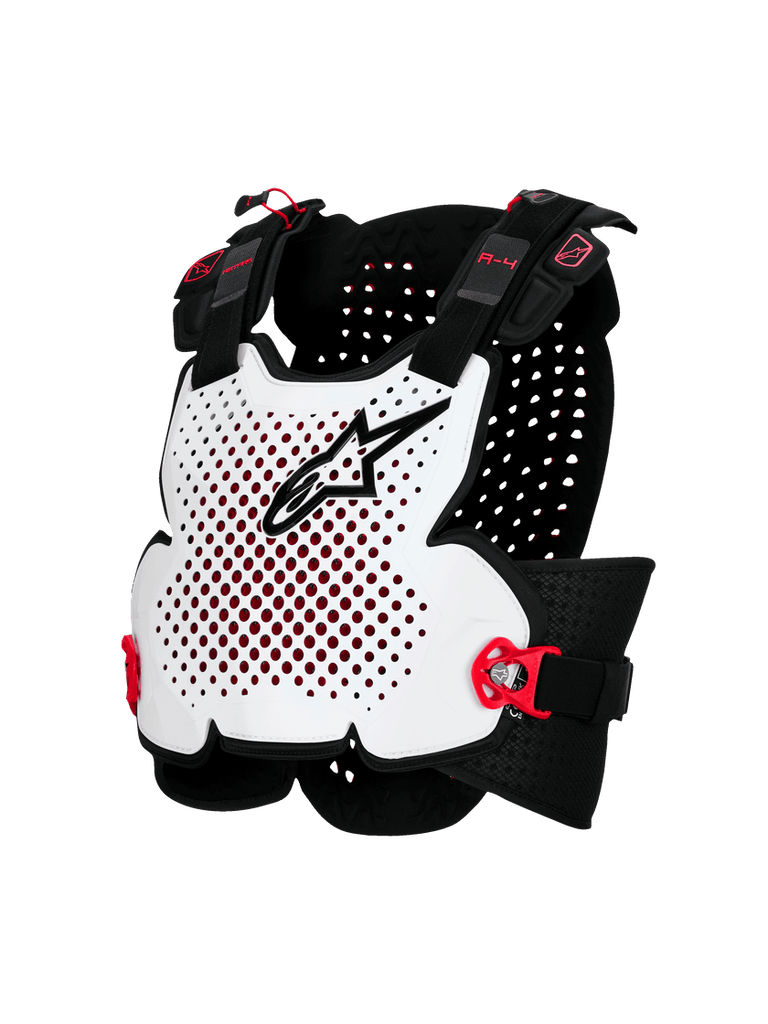 Alpinestars A4 Plasma Chest Protector - Black/Red/White - View 1 | Everest Motorcycles