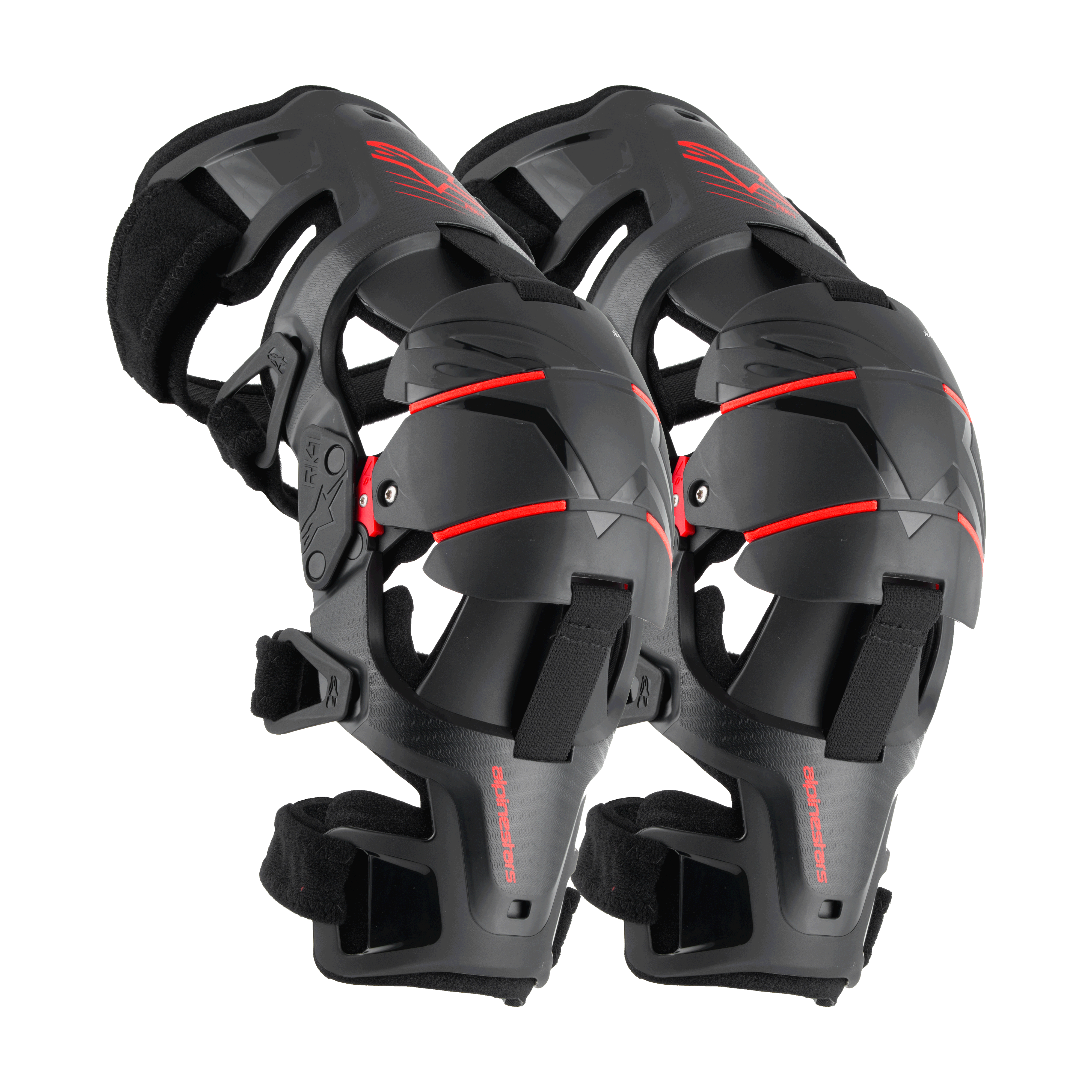 Alpinestars RK-1 Plasma Knee Braces - Black/Red