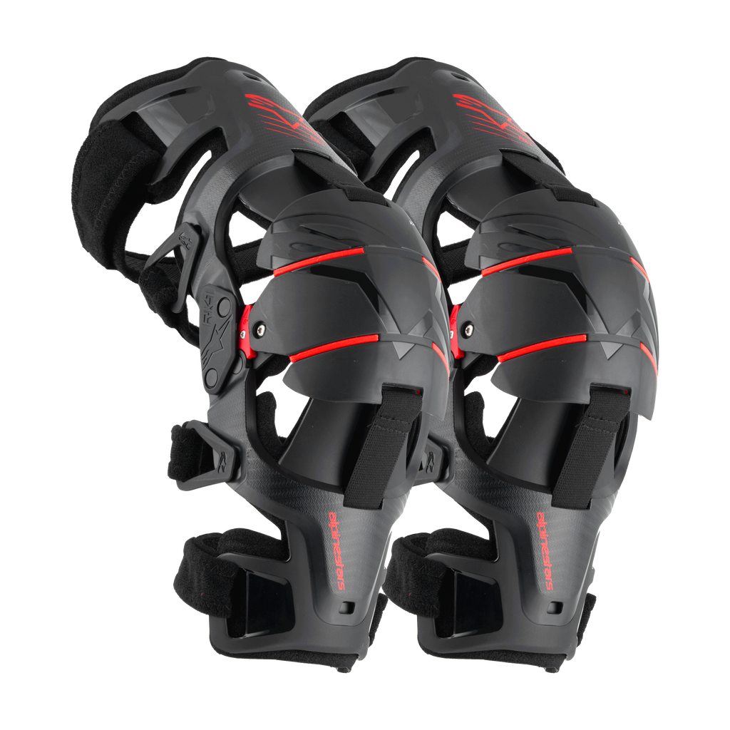 Alpinestars RK-1 Plasma Knee Braces - Black/Red
