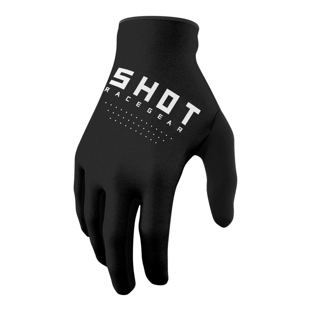 Shot Raw Gloves Black