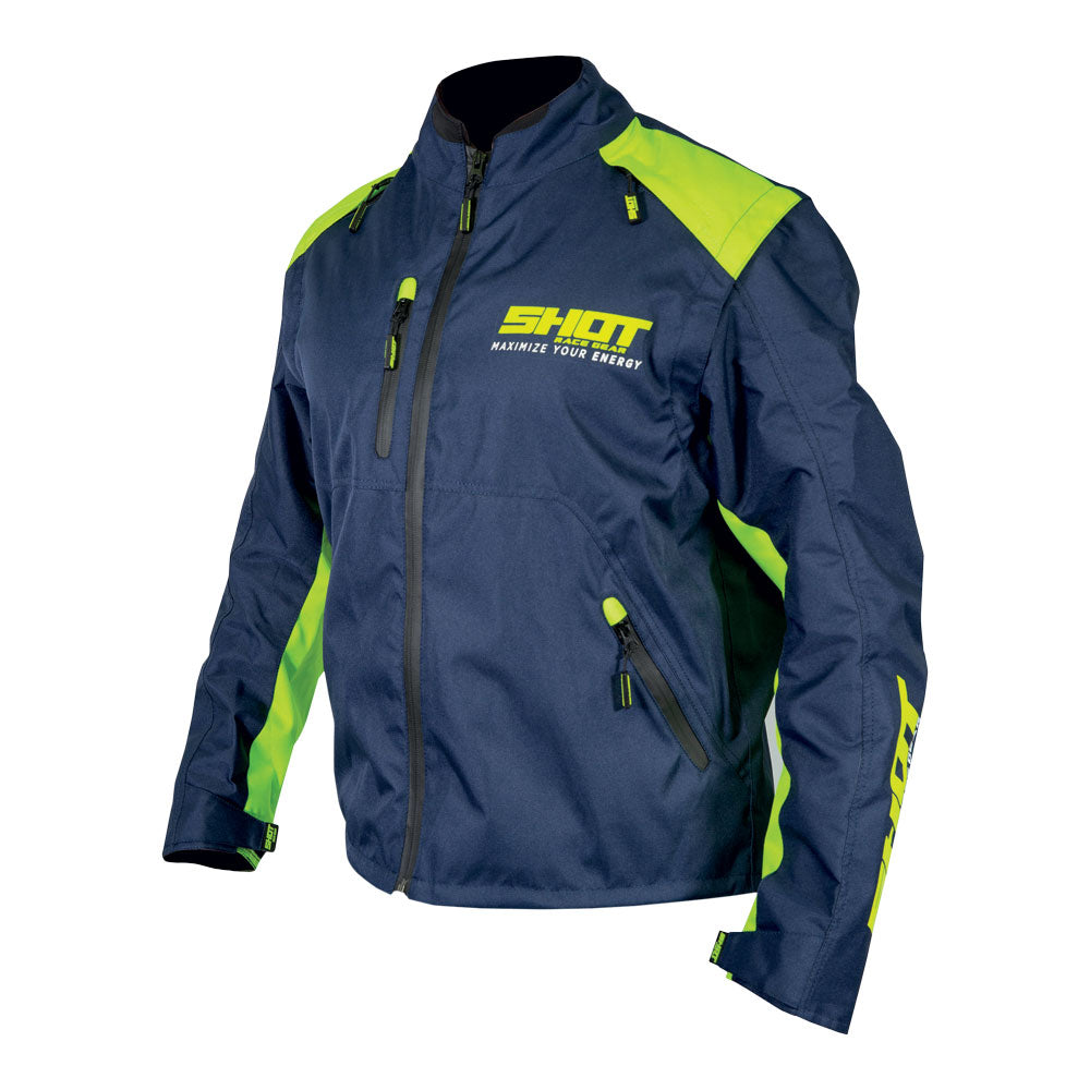 Shot Contact Assault Enduro Jacket Blue/Neon Yellow