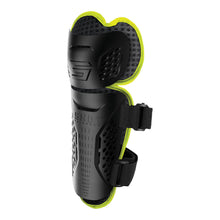 Load image into Gallery viewer, Shot Kids Optimal 2.0 Kids Knee Guards Black/Neon Yellow