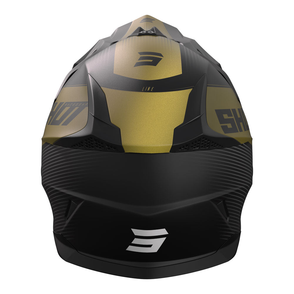 Shot Pulse Line Helmet Gold Matt