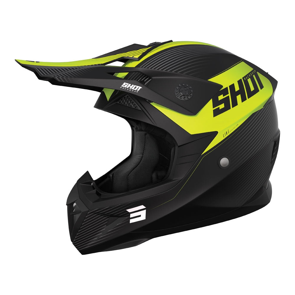 Shot-Pulse-Line-Helmet-Matt-Neon-Yellow