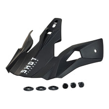 Load image into Gallery viewer, Shot Pulse Helmet Replacement Peak Solid Black Matt