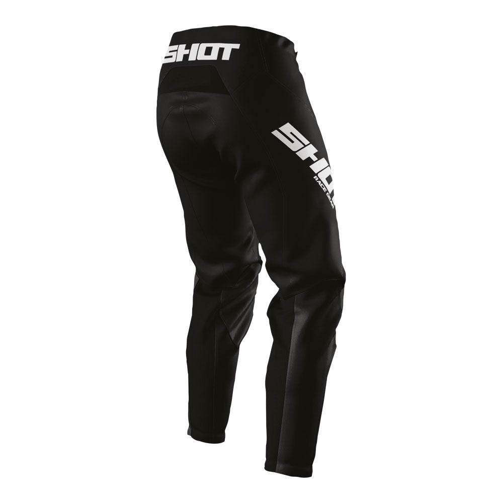 Shot Raw Pants Black