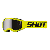 Shot Assault 2.0 Goggles Solid Neon Yellow with Silver Iridium Lens