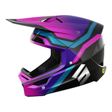 Load image into Gallery viewer, Shot Race Helmet Sky Purple Chrome