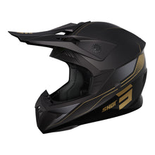 Load image into Gallery viewer, Shot Pulse Helmet Edge Matt Black/Gold