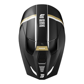 Shot Race Mythic Helmet Black/Gold Matt