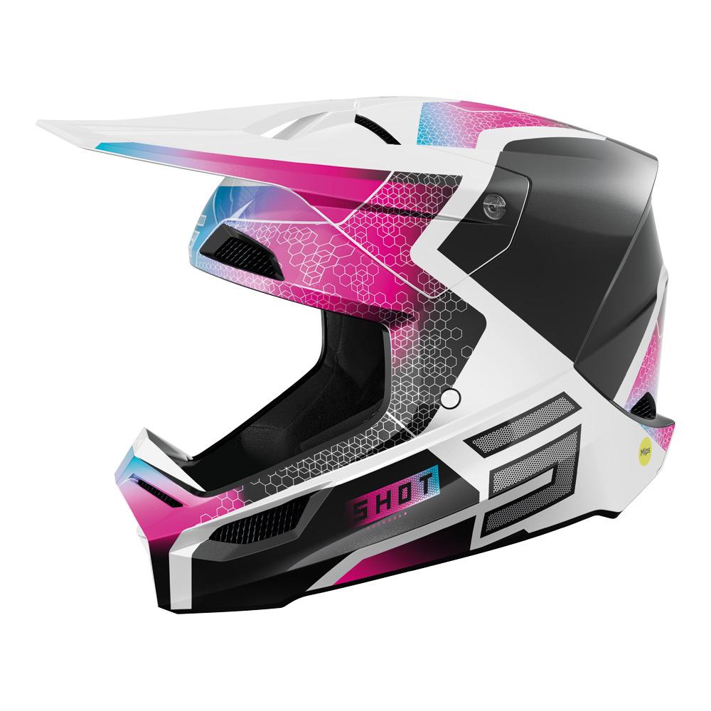 Shot-Race-Phaser-Helmet-Black/Blue/Pink-Pearly