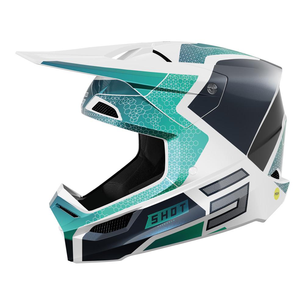 Shot Race Phaser Helmet Blue/Turquoise Pearly