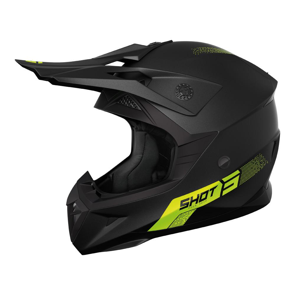 Shot Pulse Element Helmet Neon Yellow Matt