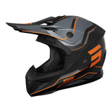 Shot-Pulse-Lines-Helmet-Black/Orange-Matt