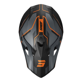 Shot Pulse Lines Helmet Black/Orange Matt