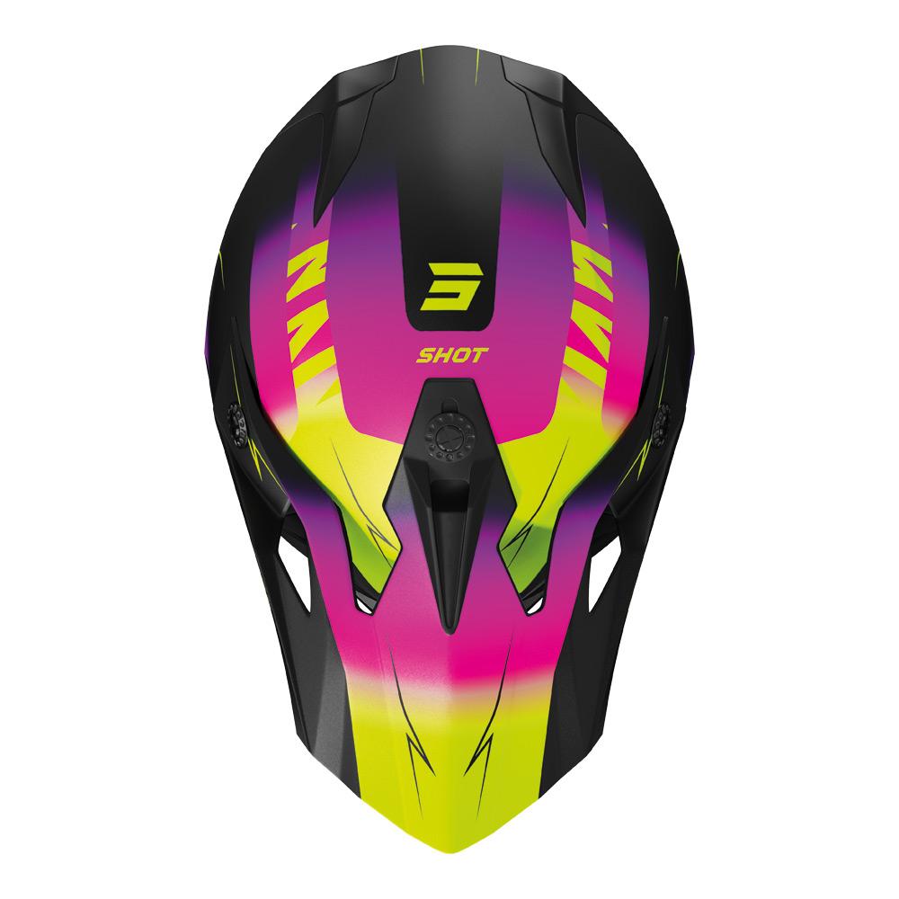Shot Pulse X-Treme Helmet Pink/Yellow Matt