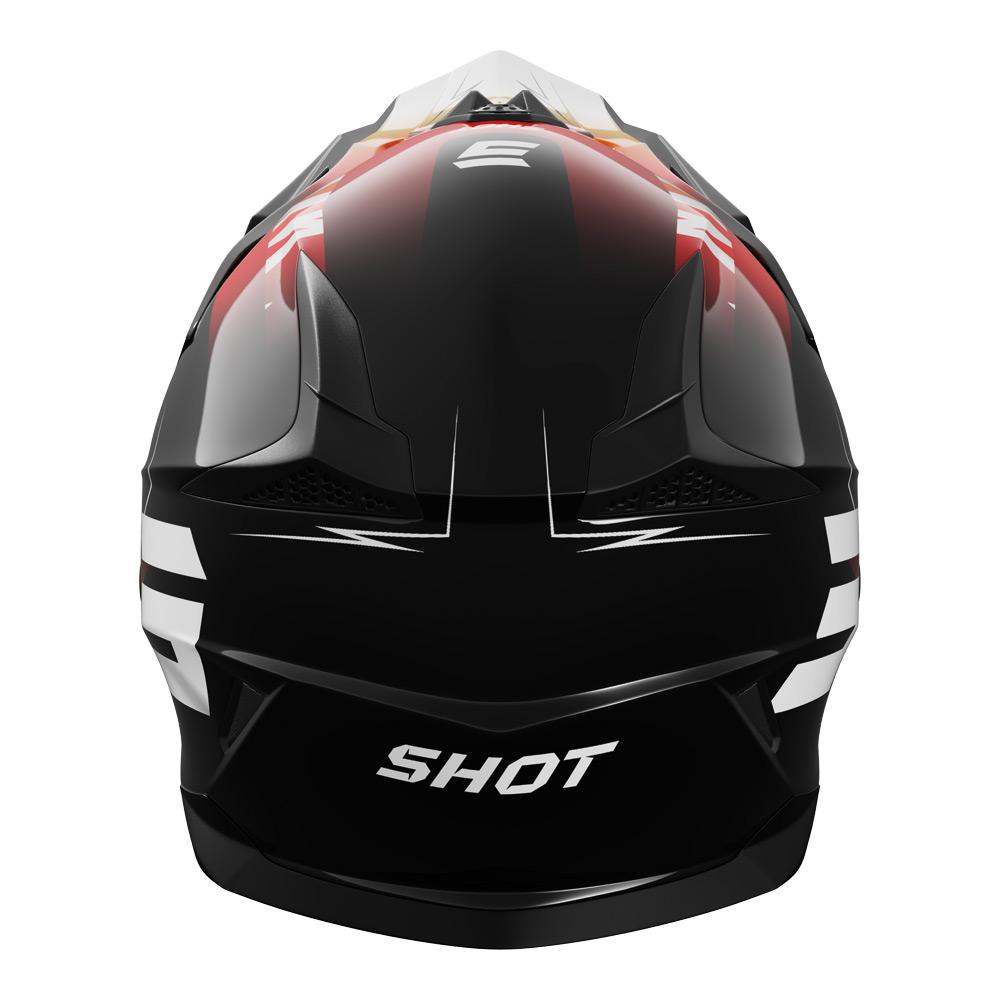 Shot Pulse Kid X-Treme Helmet Orange/Red Glossy