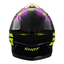 Load image into Gallery viewer, Shot Pulse Kid X-Treme Helmet Pink/Neon Yellow Glossy