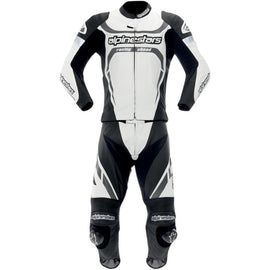 Alpinestars Motegi 2 Pc Leather Suit - White/Black