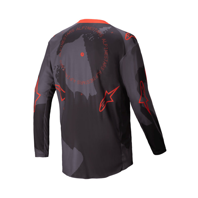Alpinestars 2025 Racer Hollow Jersey - Gray Camo Fluro Orange