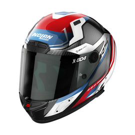 Nolan X-804 RS Full Face Maven Helmet - Carbon/Red/White/Blue