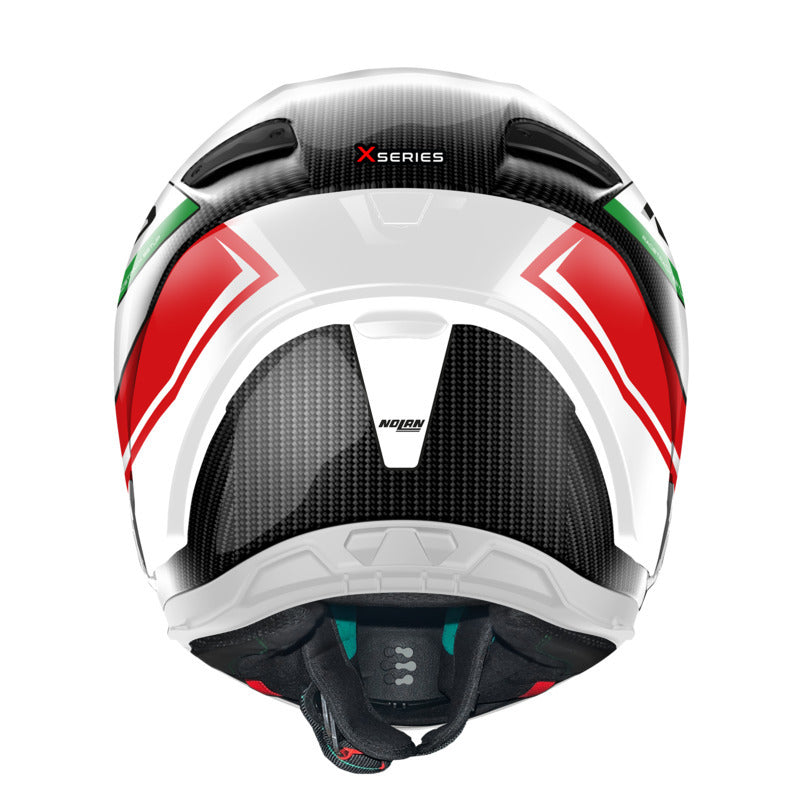 Nolan X-804 RS Full Face Maven Helmet - Carbon/Red/White/Green