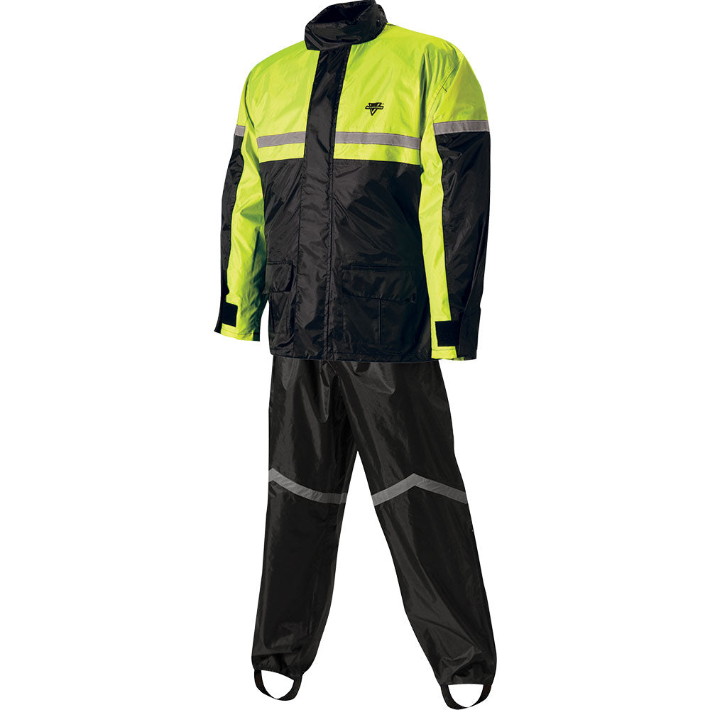 Nelson-Rigg Stormrider Rain Suit SR-6000 2 piece Black/Hi-Vis Yellow