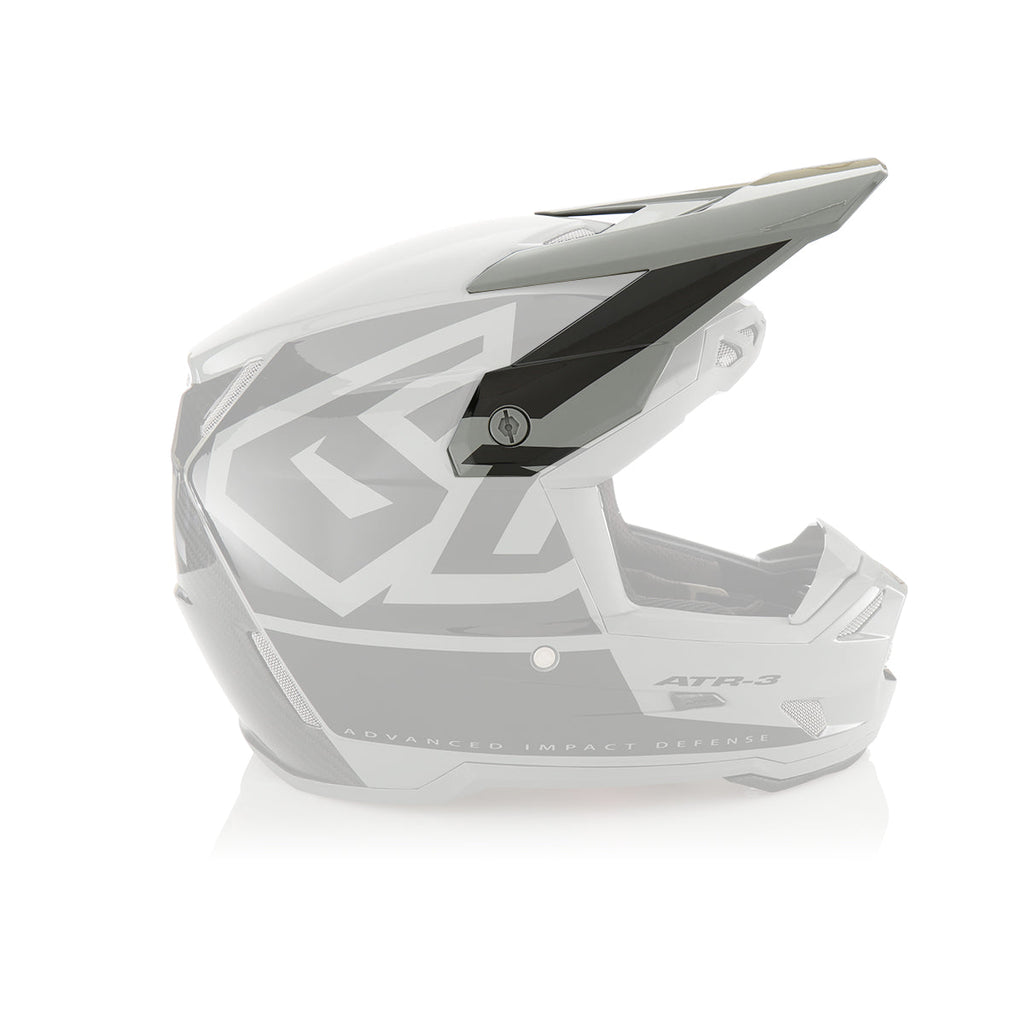 6D ATR-3Y Hex Series Youth Helmet Peak - Gloss Charcoal