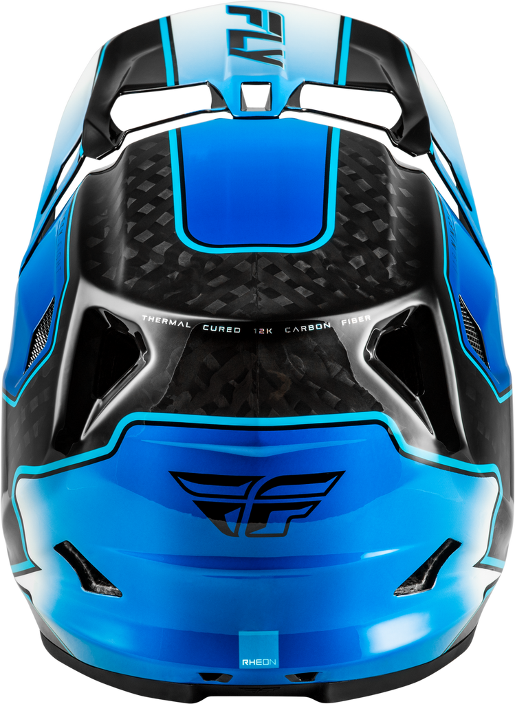 Fly Racing Werx-R MTB/BMX Flow Helmet - Black Carbon/Blue/White