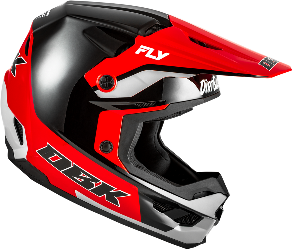 Fly Racing Kinetic SE DBK Helmet - Black/Red/Grey