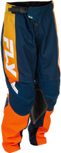 Load image into Gallery viewer, Fly Racing 2026 Kinetic MX Youth Pants - Navy/Orange