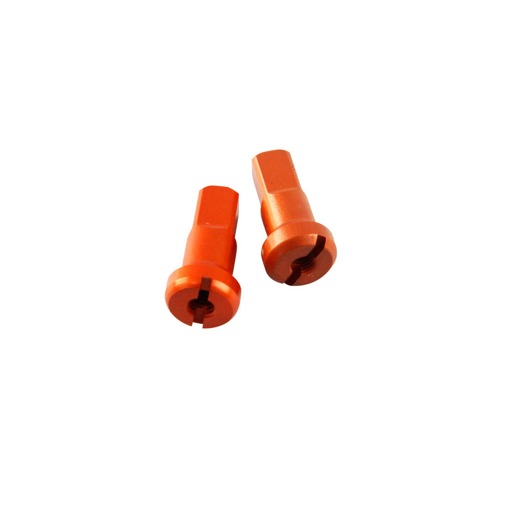 STATES MX ALLOY SPOKE NIPPLE - REAR 8 GAUGE - ORANGE