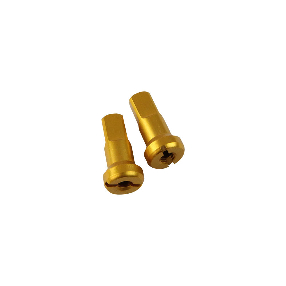 STATES MX ALLOY SPOKE NIPPLE - REAR 8 GAUGE - GOLD