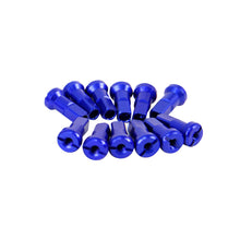 Load image into Gallery viewer, STATES MX ALLOY SPOKE NIPPLE - FRONT 9 GAUGE - BLUE