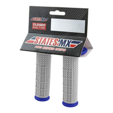 Load image into Gallery viewer, STATES MX PRO SERIES DIAMOND MX HAND GRIPS - HALF WAFFLE - BLUE
