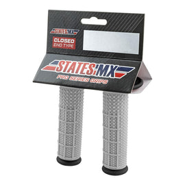 STATES MX PRO SERIES DIAMOND MX HAND GRIPS - HALF WAFFLE - BLACK