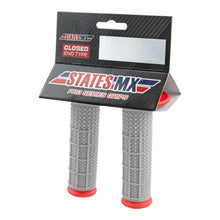 Load image into Gallery viewer, STATES MX PRO SERIES DIAMOND MX HAND GRIPS - HALF WAFFLE - RED