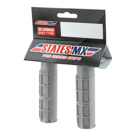 STATES MX PRO SERIES MX HAND GRIPS - HALF WAFFLE - GREY