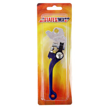 Load image into Gallery viewer, STATES MX BRAKE LEVER - FOLD/FLEX - YAMAHA/SUZUKI/KAWASAKI - BLUE