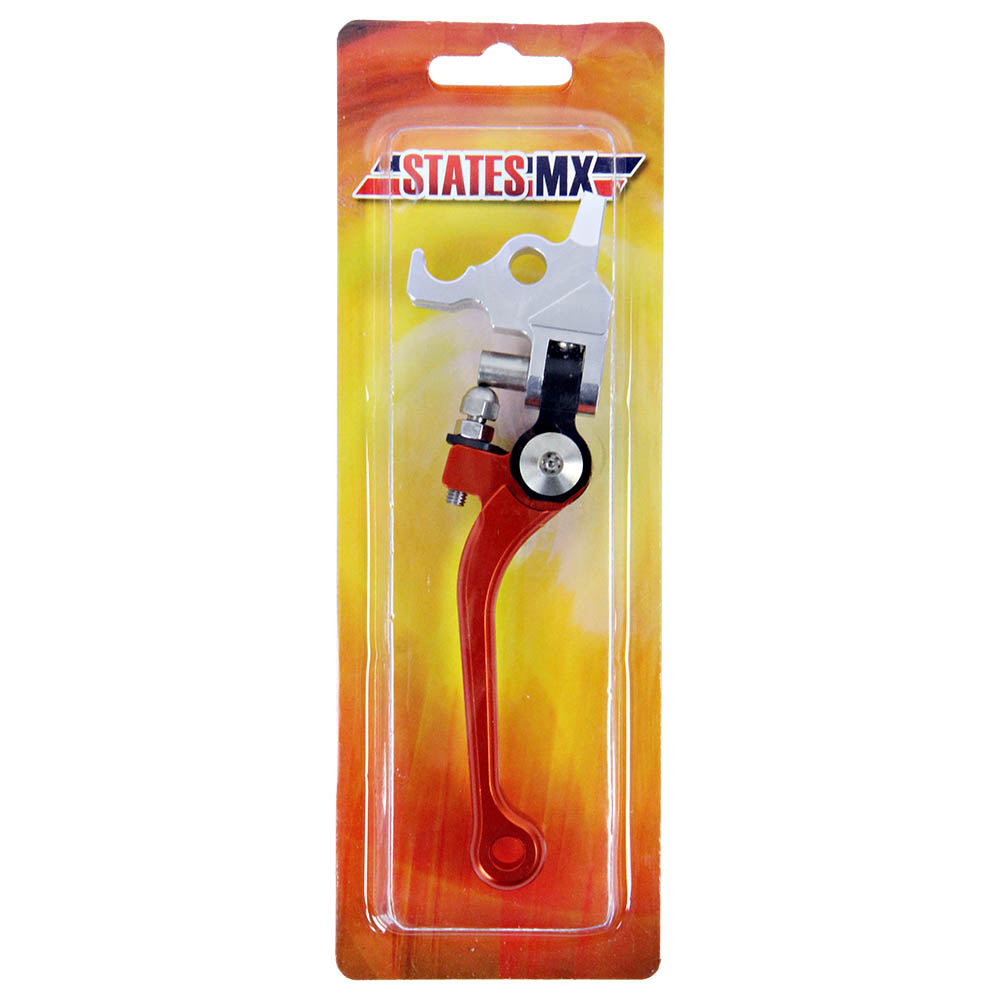 STATES MX BRAKE LEVER - FOLD/FLEX - KTM - ORANGE