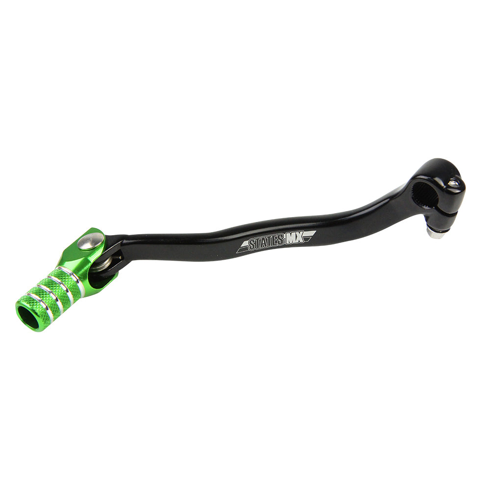 STATES MX FORGED GEAR LEVER - KAWASAKI - GREEN