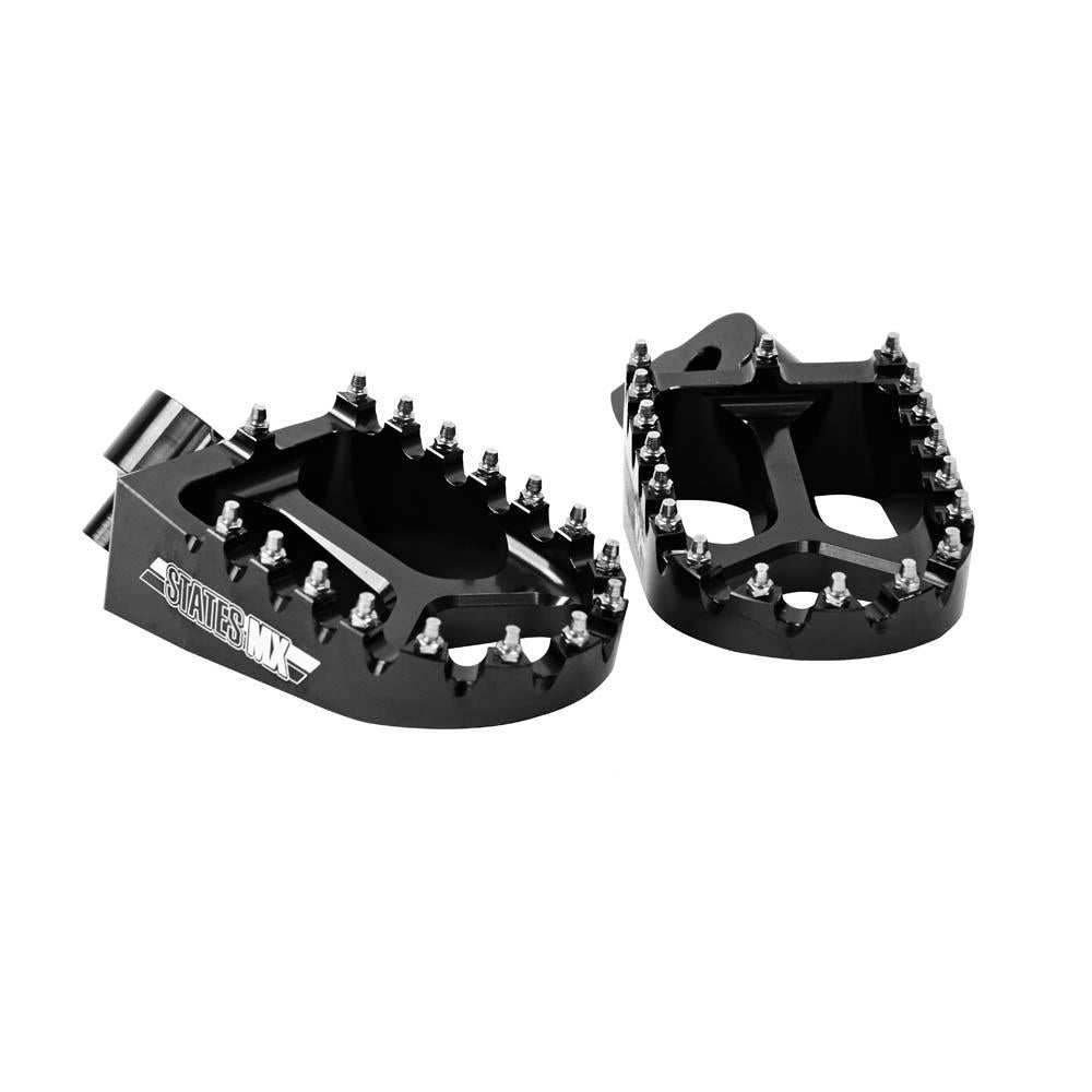 STATES MX S2 ALLOY OFF ROAD FOOTPEGS - YAMAHA - BLACK