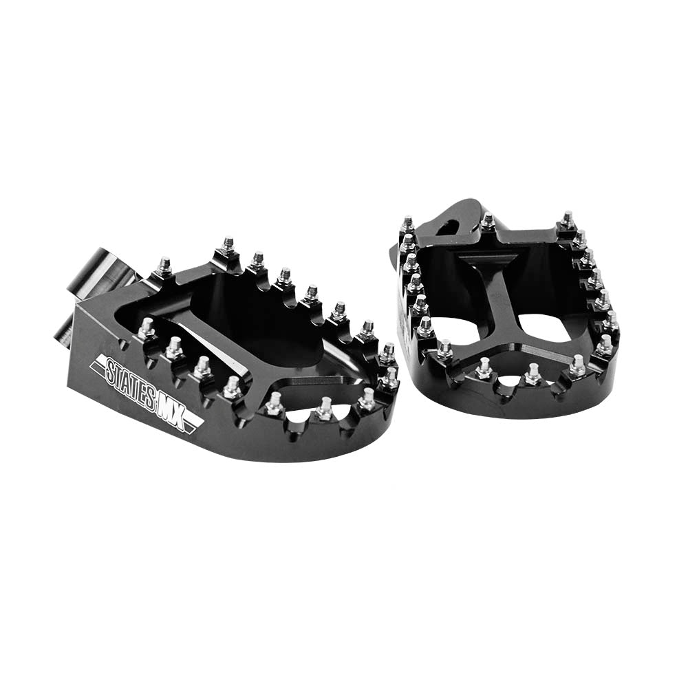 STATES MX S2 ALLOY OFF ROAD FOOTPEGS - HONDA - BLACK