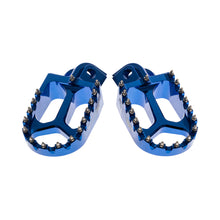 Load image into Gallery viewer, STATES MX S2 ALLOY OFF ROAD FOOTPEGS - HUSQVARNA - BLUE