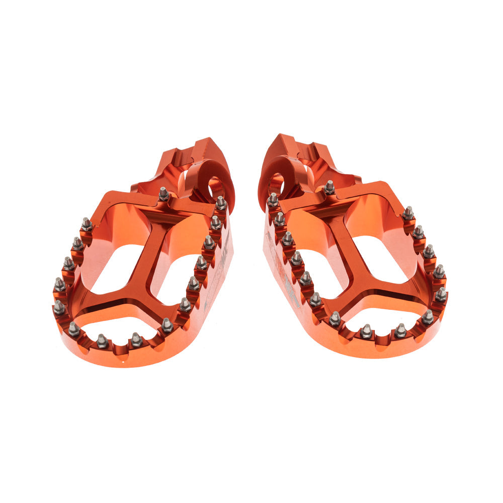 STATES MX S2 ALLOY OFF ROAD FOOTPEGS - KTM/HUSQVARNA (FITS 2016 MODELS ON) - ORANGE